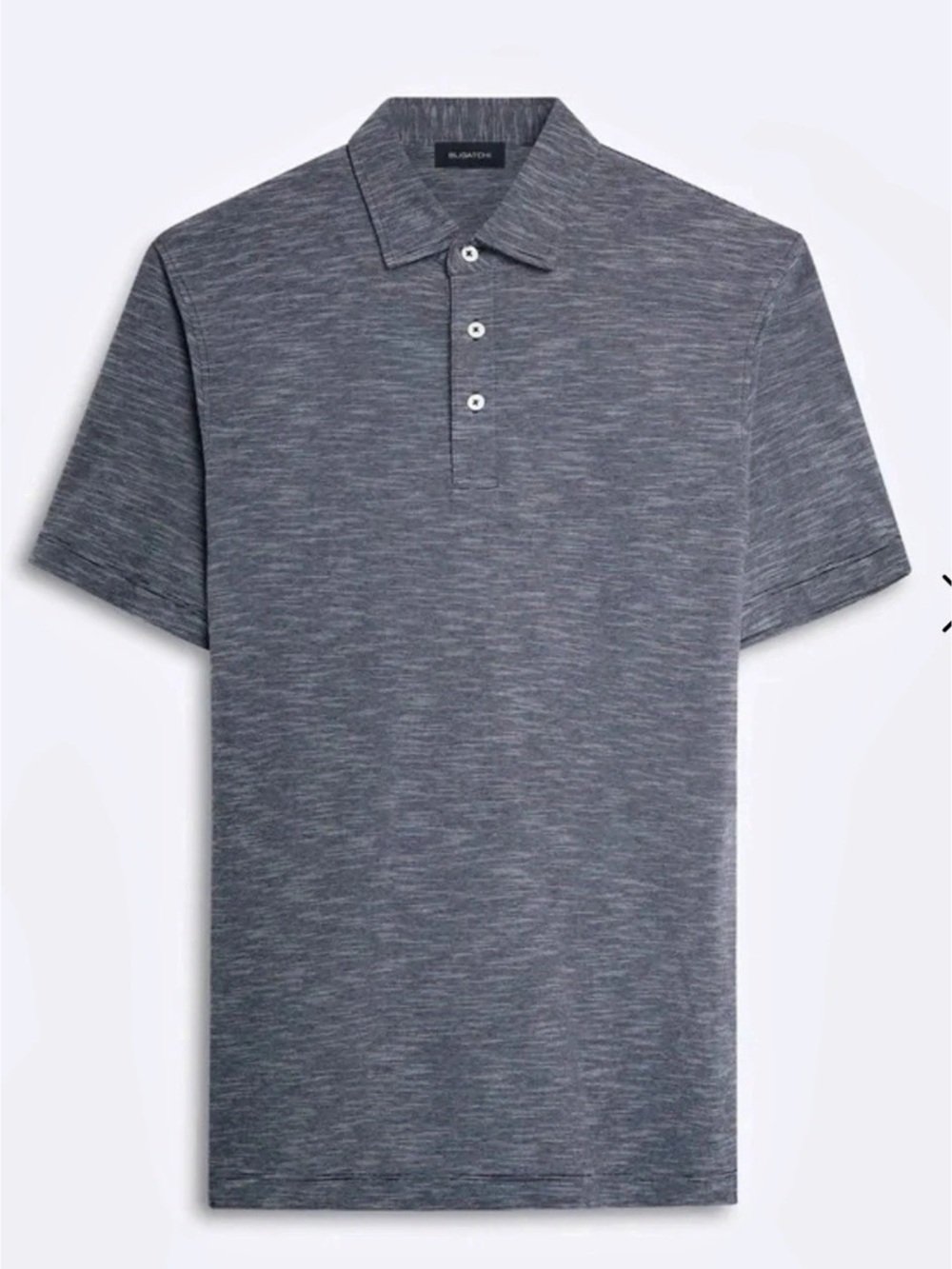 Bugatchi Short Sleeve Polo in Gray XL